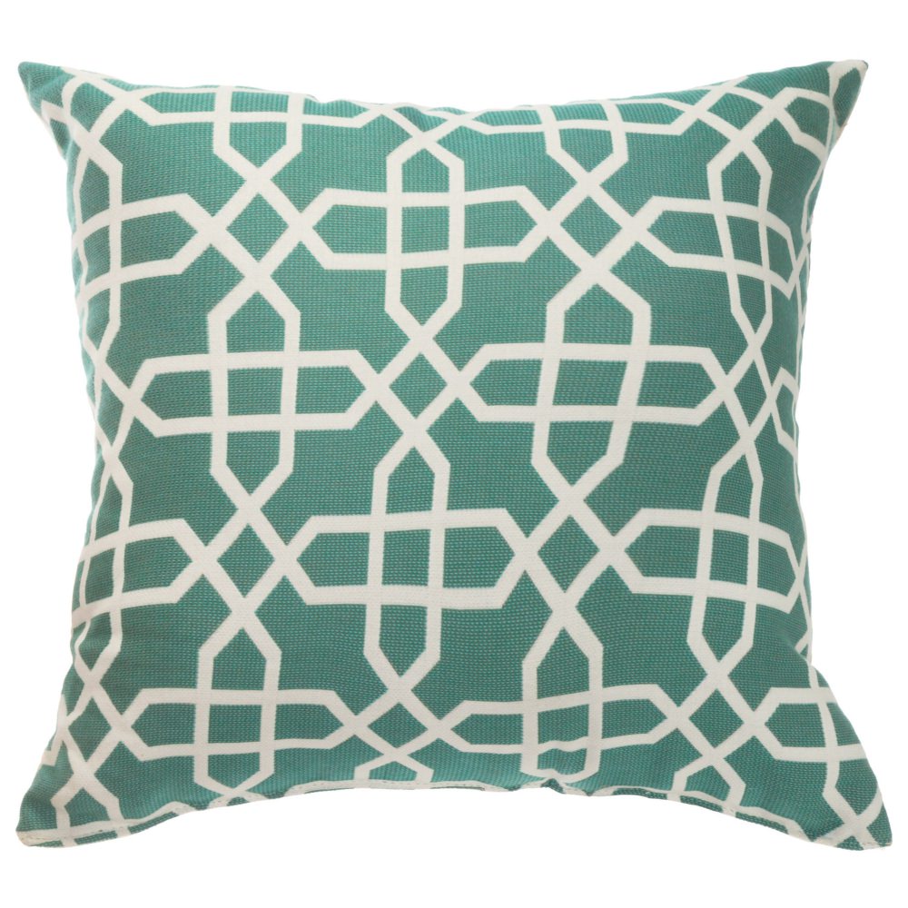 Sunbrella Throw Pillow Bevel Lagoon - 24 in x 24 in Square