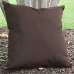 Cocoa Sunbrella Outdoor Throw Pillow