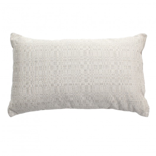 Linen Silver Sunbrella Outdoor Throw Pillow 19 in. x 10 in. Rectangle/Lumbar