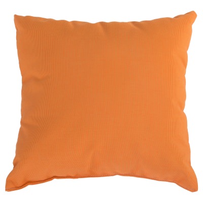 Tangerine Sunbrella Outdoor Throw Pillow (16 in. x 16 in.)