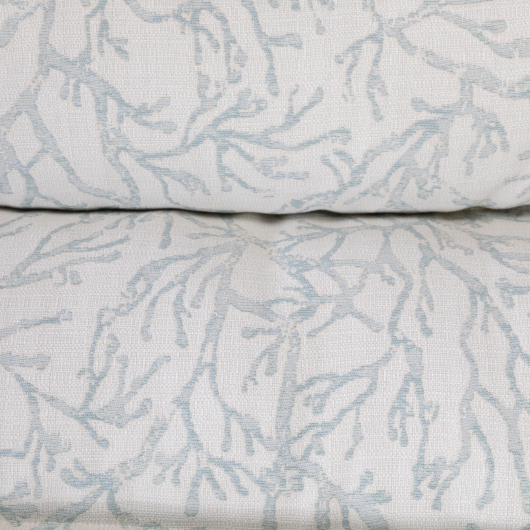 Curved Oak Double Deluxe Bella Dura Cushion Swing - Atoll Mist