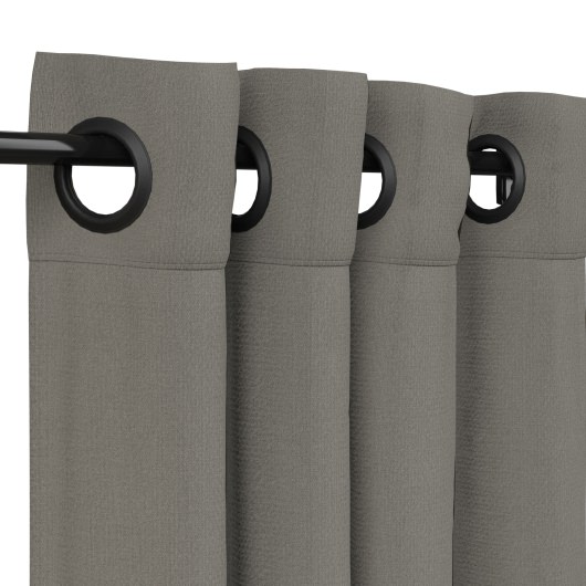 Sunbrella Canvas Charcoal Outdoor with Nickel Grommets