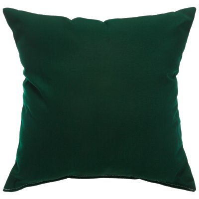 Canvas Forest Green Sunbrella Indoor/Outdoor Porch Pillow 24 in. x 24 in.