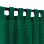Sunbrella Canvas Forest Green Outdoor Curtain with Tabs