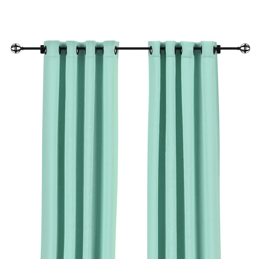 Sunbrella Canvas Glacier Outdoor Curtain with Grommets