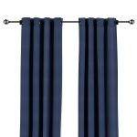 Sunbrella Canvas Navy Outdoor Curtain with Grommets