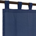 Sunbrella® Canvas Navy with Tabs - 50 in. x 84 in.