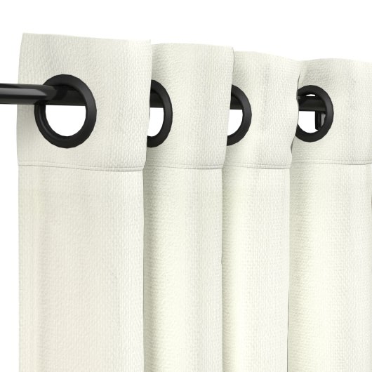 Grommeted Dove Sunbrella Outdoor Curtains