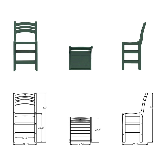 DURAWOOD® Poly Casual Counter Height Chair