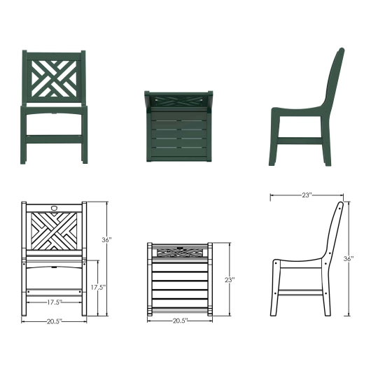 DURAWOOD® Poly Chippendale Dining Chair