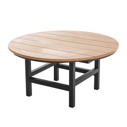 DURAWOOD® Conversation Coffee Table - Black and Cedar