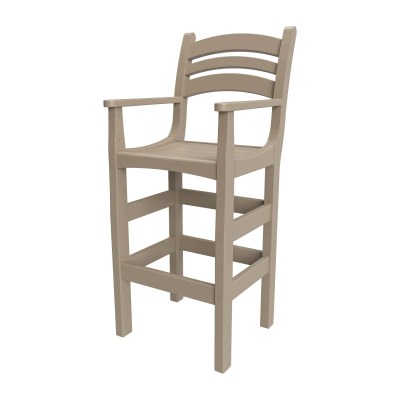 DURAWOOD® Poly Casual Bar Height Chair with Arms