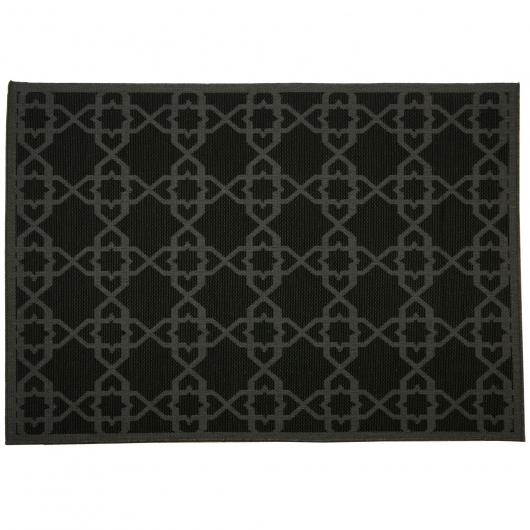 Antebellum Black - Pawleys Island Outdoor Rug (7'6x10'9