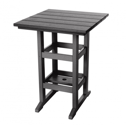 Square Counter Height Table - Black