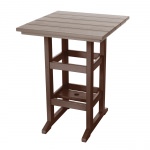Square Counter Height Table - Chocolate and Weatherwood