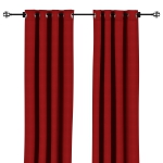 Sunbrella Canvas Jockey Red Outdoor Curtain with Grommets
