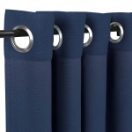 Sunbrella® Canvas Navy with Nickel Grommets - 50 in. x 96 in.
