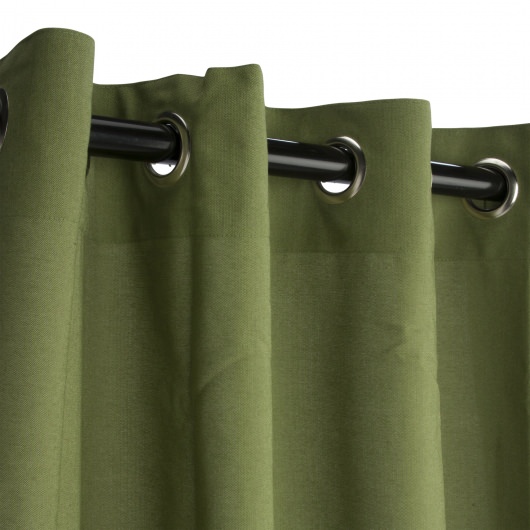 Sunbrella Spectrum Cilantro Outdoor Curtain with Grommets