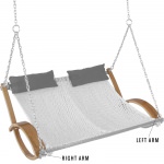 Replacement Arm for Bent Oak Double Rope Swing
