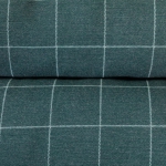 Curved Oak Double Deluxe Sunbrella Cushion Swing - Wentworth Juniper