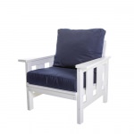 Durawood Deep Seating Club Chair with Sunbrella Cushions