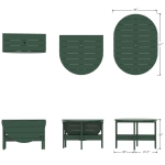 DURAWOOD® Poly Drop Leaf Dining Table