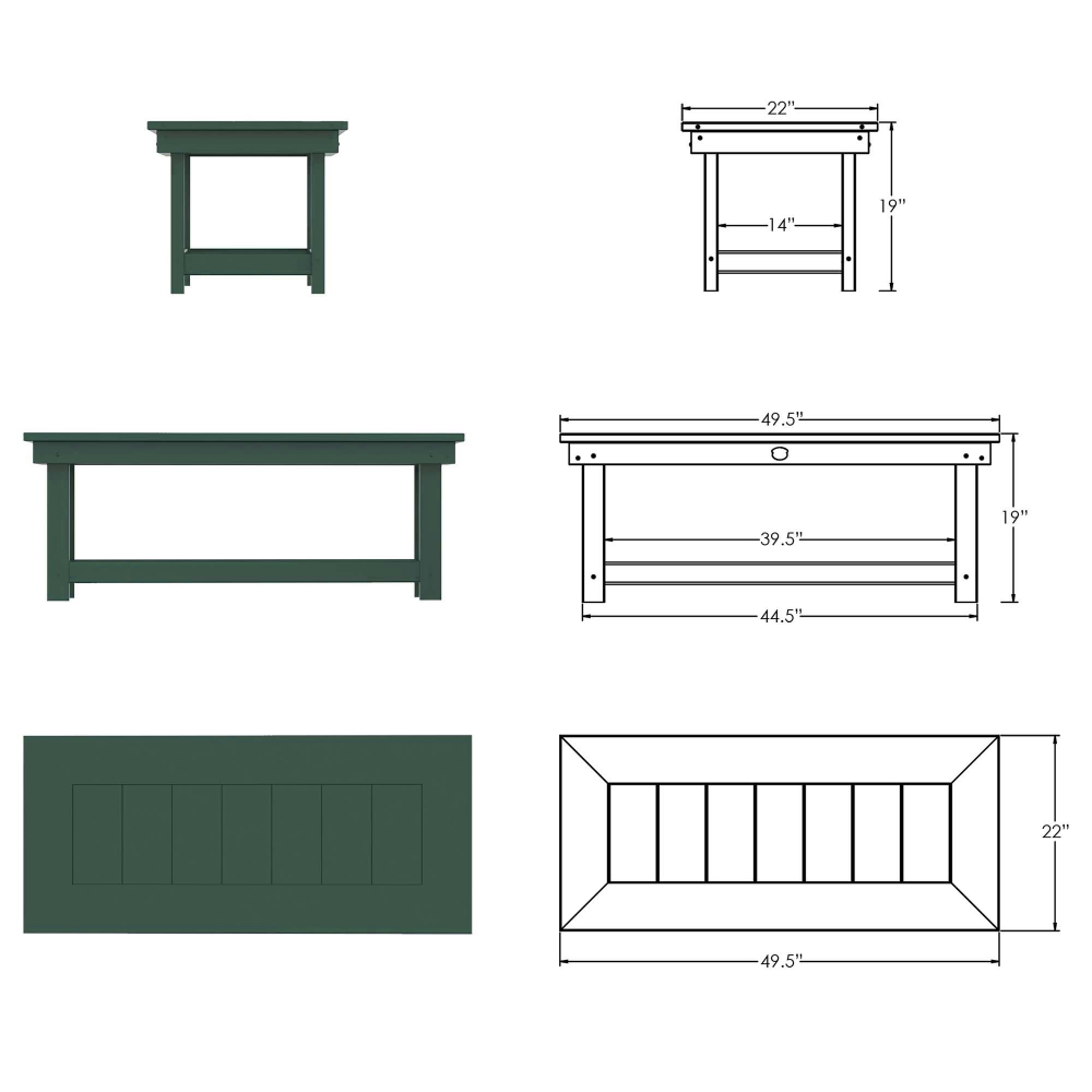 DURAWOOD® Poly Comfort Coffee Table