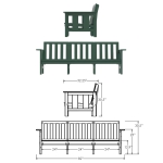 DURAWOOD® Poly Comfort Sofa - Classic Palette