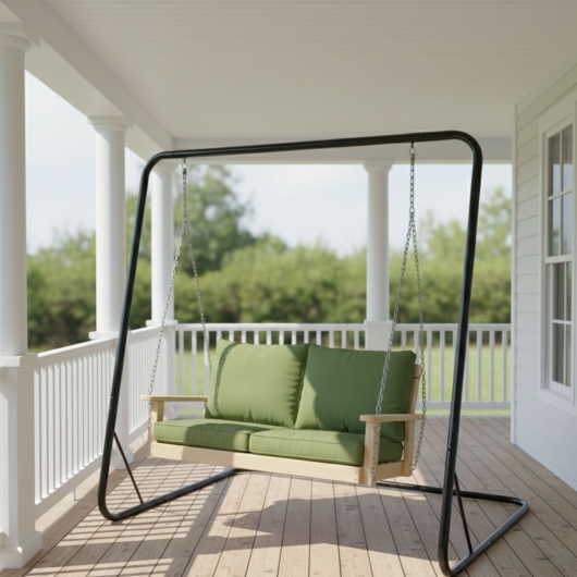 DURAWOOD® Poly Comfort Double Swing With Stand<br><small>(15% Off doesn't apply to this set)</small>