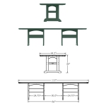 DURAWOOD® Dining Table - 46 in. x 120 in.