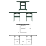 DURAWOOD® Dining Table - 46 in. x 96 in.