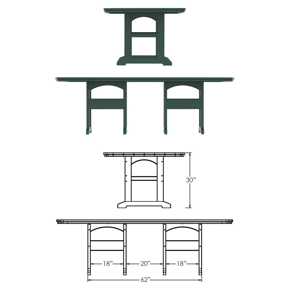 DURAWOOD® Dining Table - 46 in. x 96 in.