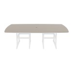 Dining Table 46x96 - White and Weatherwood