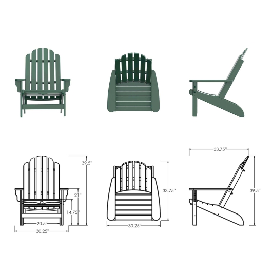 DURAWOOD® Poly Essentials Adirondack Chair