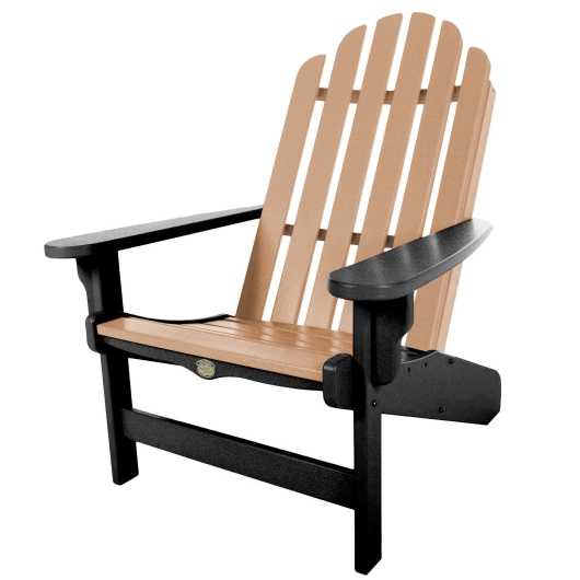 DURAWOOD® Essentials Adirondack Chair - Black and Cedar