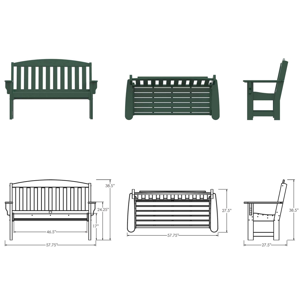 DURAWOOD® Poly Garden Bench