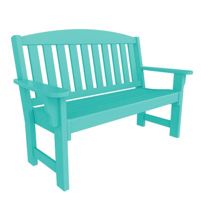 DURAWOOD® Poly Garden Bench - Turquoise | DWBN1TQ | Pawleys Island