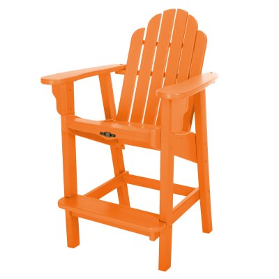 Essentials Orange Durawood Counter Height Dining Chair