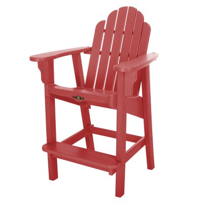 Essentials Red Durawood Counter Height Dining Chair