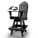 Swivel Counter Height Dining Chair - Black