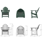 DURAWOOD® Poly Essentials Conversation Chair