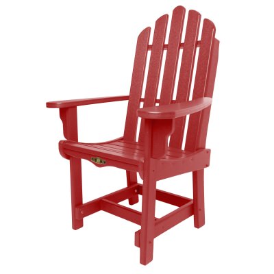 Essentials Red Durawood Dining Chair with Arms