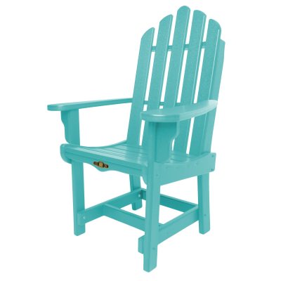 Essentials Turquoise Durawood Dining Chair with Arms
