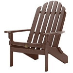 DURAWOOD® Poly Essentials Folding Adirondack Chair - Chocolate