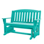 DURAWOOD® Poly Glider Bench - Turquoise