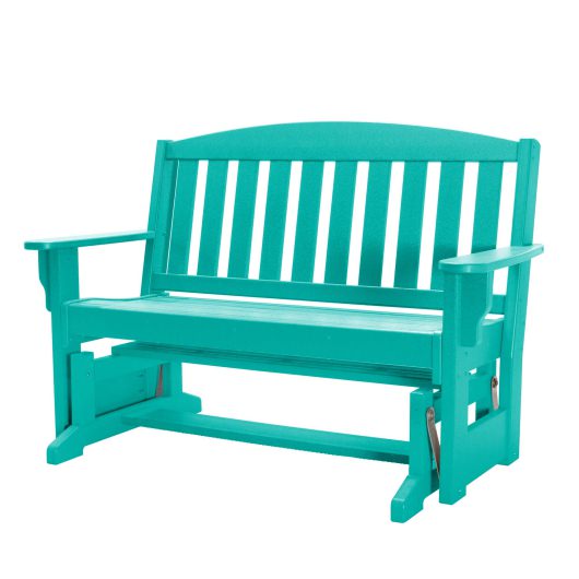 DURAWOOD® Poly Glider Bench - Turquoise