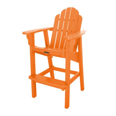 Essentials Orange Durawood Bar Height Dining Chair