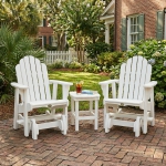 DURAWOOD® Poly 3 Piece Essentials Glider and Side Table Set