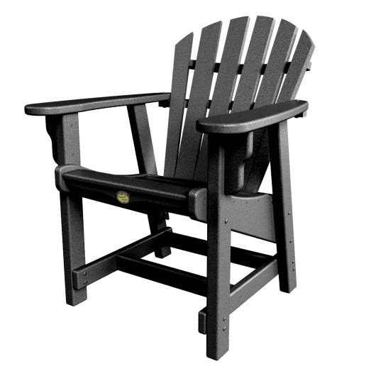 DURAWOOD® Crescent Conversation Chair - Black