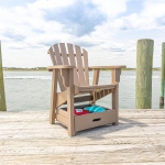 DURAWOOD® Poly 2 Piece Crescent Conversation Chair and Stowaway